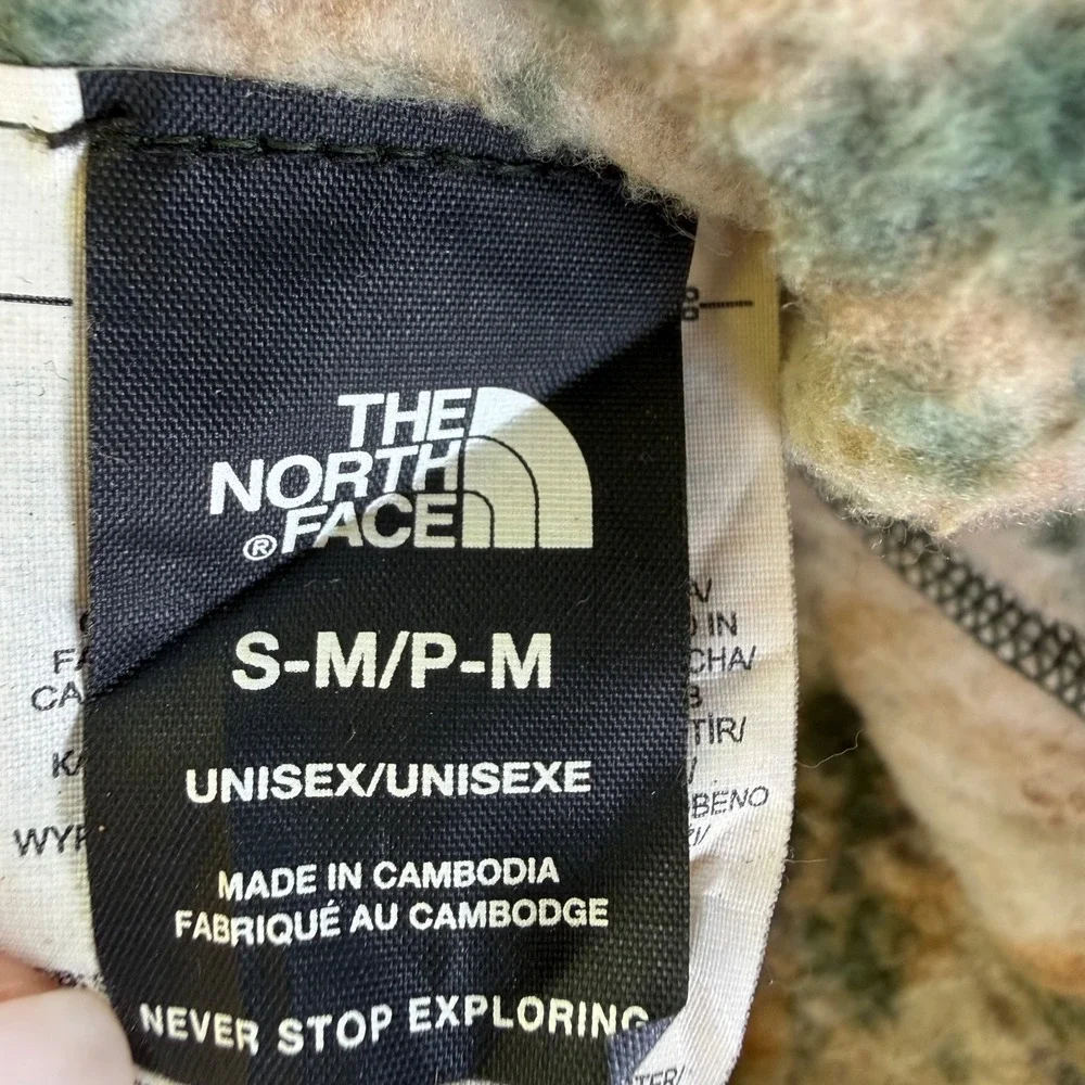 The North Face Whimzy Powder Hood Fleece Balaclava Green Tie Dye Unisex S/M